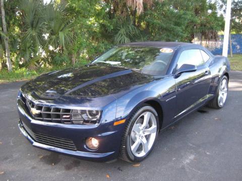 Imperial Blue Metallic Chevrolet Camaro SS/RS Coupe.  Click to enlarge.