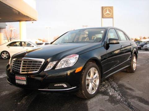 Black Mercedes-Benz E 350 4Matic Sedan.  Click to enlarge.