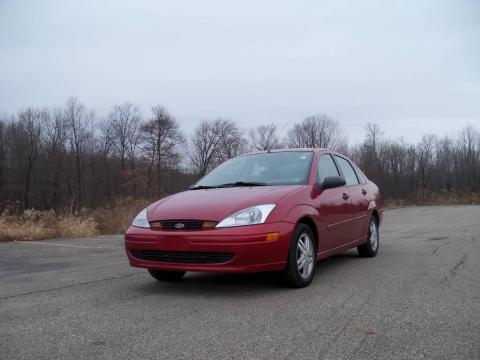 Sangria Red Metallic Ford Focus SE Sedan.  Click to enlarge.