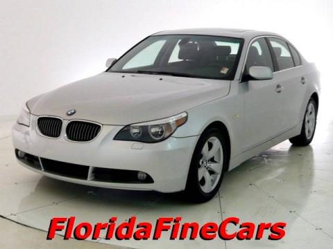 Titanium Silver Metallic BMW 5 Series 525i Sedan.  Click to enlarge.