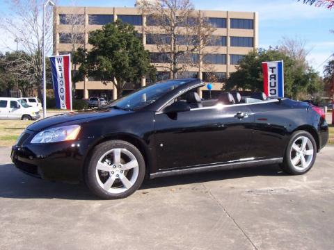 Black Pontiac G6 GT Convertible.  Click to enlarge.