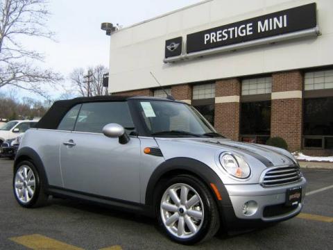 Pure Silver Metallic Mini Cooper Convertible.  Click to enlarge.