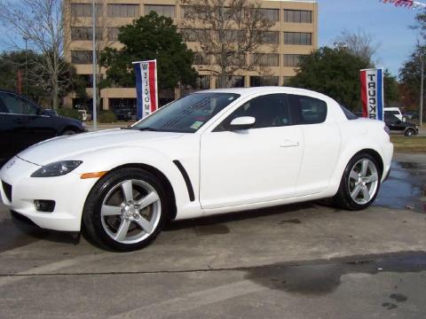 Whitewater Pearl Mazda RX-8 .  Click to enlarge.