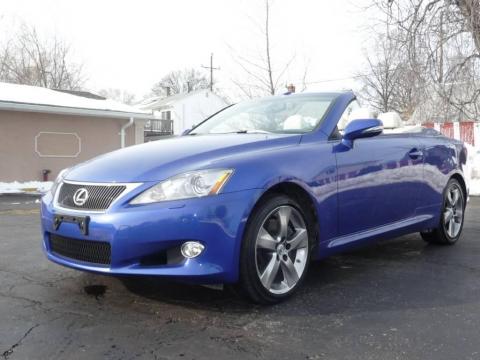 Ultrasonic Blue Mica Lexus IS 350C Convertible.  Click to enlarge.