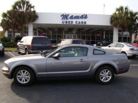 Tungsten Grey Metallic Ford Mustang V6 Deluxe Coupe.  Click to enlarge.