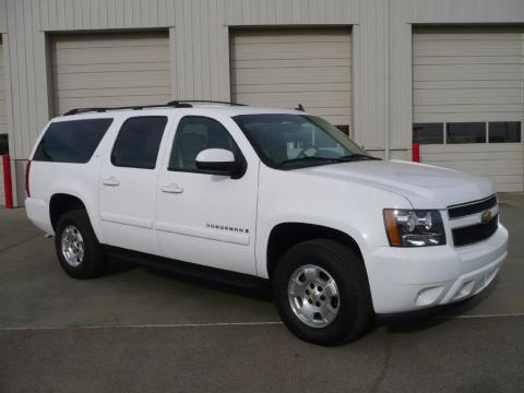 Summit White Chevrolet Suburban LT 4x4.  Click to enlarge.