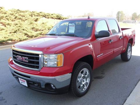 Fire Red GMC Sierra 1500 SLE Crew Cab 4x4.  Click to enlarge.