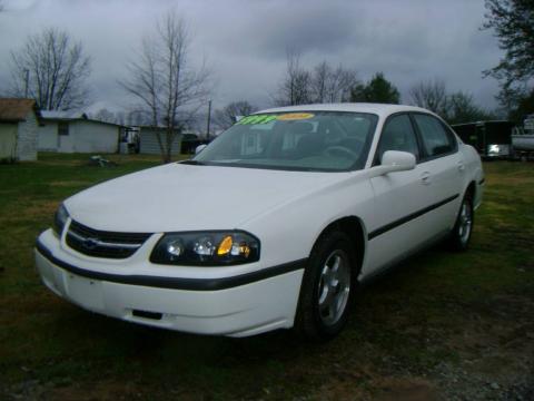 White Chevrolet Impala .  Click to enlarge.