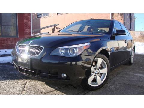 Jet Black BMW 5 Series 530xi Sedan.  Click to enlarge.