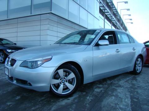 Titanium Silver Metallic BMW 5 Series 530xi Sedan.  Click to enlarge.