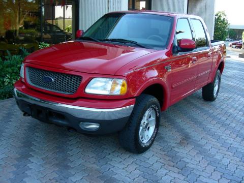 Bright Red Ford F150 Lariat SuperCrew 4x4.  Click to enlarge.