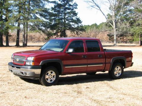 Sport Red Metallic Chevrolet Silverado 1500 Z71 Crew Cab 4x4.  Click to enlarge.