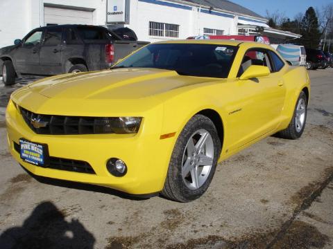 Rally Yellow Chevrolet Camaro LT Coupe.  Click to enlarge.