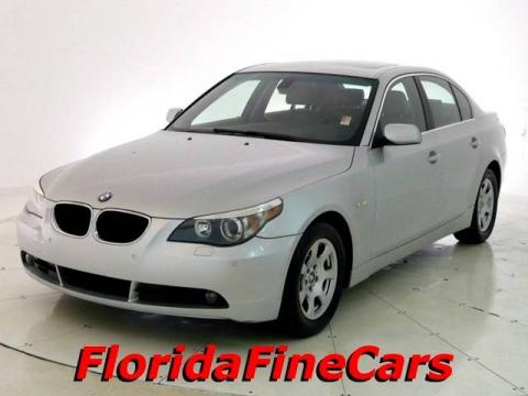 Titanium Silver Metallic BMW 5 Series 525i Sedan.  Click to enlarge.