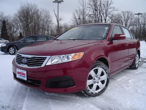 Ruby Red Kia Optima LX.  Click to enlarge.