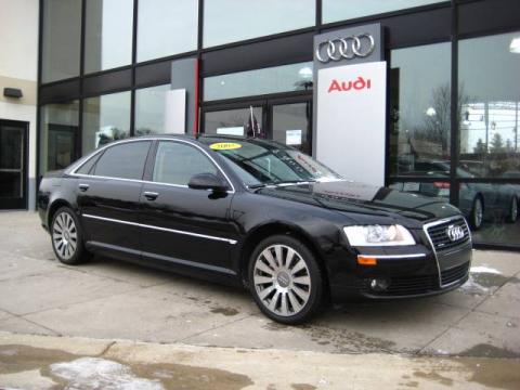 Brilliant Black Audi A8 L 4.2 quattro.  Click to enlarge.