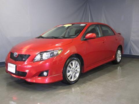 Barcelona Red Metallic Toyota Corolla S.  Click to enlarge.