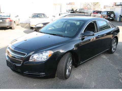 Black Granite Metallic Chevrolet Malibu LT Sedan.  Click to enlarge.