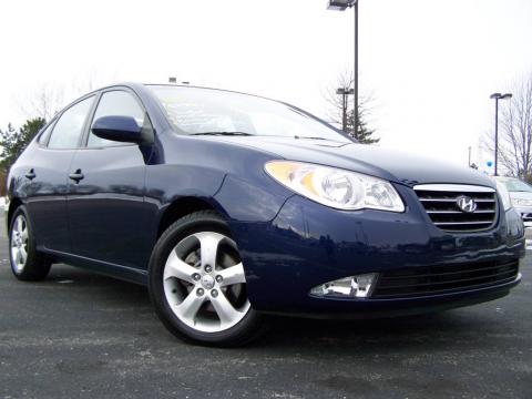 Regatta Blue Hyundai Elantra GLS Sedan.  Click to enlarge.