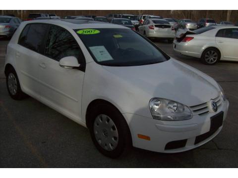 Candy White Volkswagen Rabbit 4 Door.  Click to enlarge.