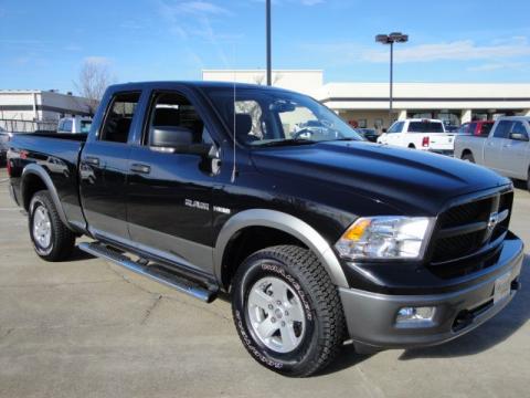 Brilliant Black Crystal Pearl Dodge Ram 1500 TRX4 Quad Cab 4x4.  Click to enlarge.