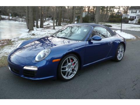 Aqua Blue Metallic Porsche 911 Carrera S Cabriolet.  Click to enlarge.