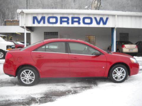 Crimson Red Pontiac G6 V6 Sedan.  Click to enlarge.