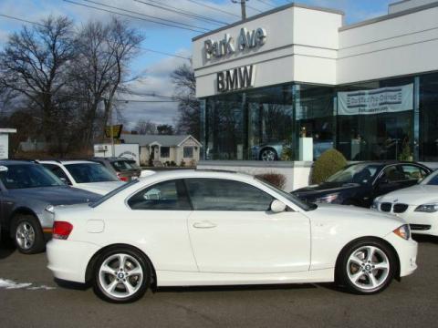 Alpine White BMW 1 Series 128i Coupe.  Click to enlarge.