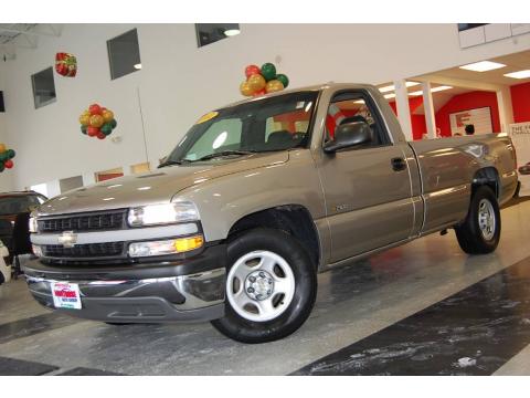 Light Pewter Metallic Chevrolet Silverado 1500 LS Regular Cab.  Click to enlarge.
