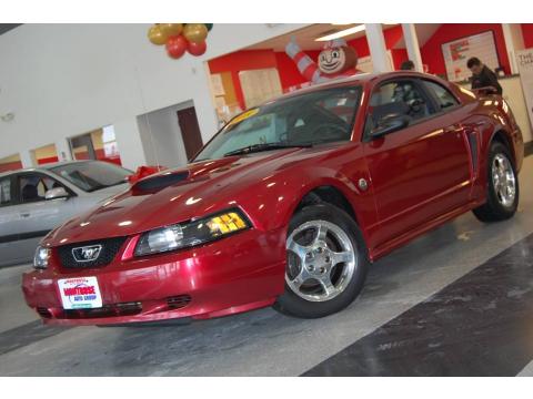 Redfire Metallic Ford Mustang V6 Coupe.  Click to enlarge.