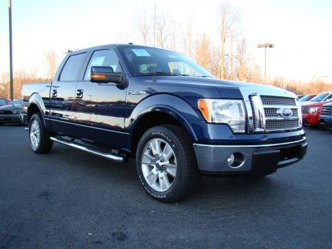 Dark Blue Pearl Metallic Ford F150 Lariat SuperCrew.  Click to enlarge.