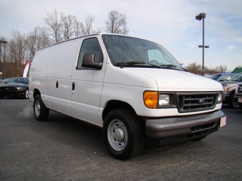 Oxford White Ford E Series Van E150 Cargo.  Click to enlarge.