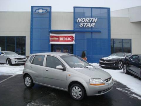 Galaxy Silver Metallic Chevrolet Aveo LS Hatchback.  Click to enlarge.