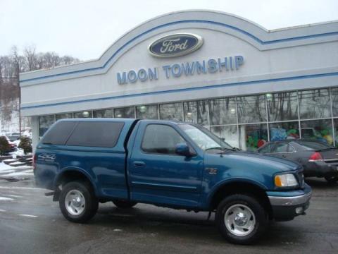 Island Blue Metallic Ford F150 XLT Regular Cab 4x4.  Click to enlarge.