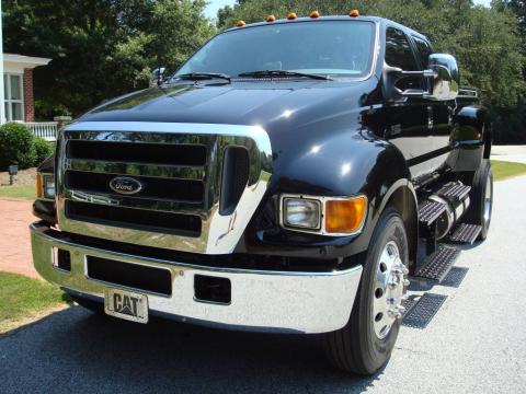 Black Ford F650 Super Duty XLT Crew Cab.  Click to enlarge.