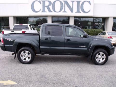 Timberland Green Mica Toyota Tacoma V6 PreRunner TRD Sport Double Cab.  Click to enlarge.