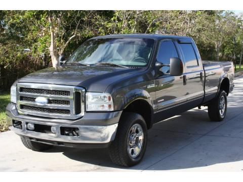 Dark Shadow Grey Metallic Ford F350 Super Duty Lariat Crew Cab 4x4.  Click to enlarge.