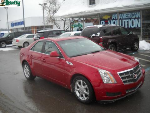 Crystal Red Cadillac CTS 4 AWD Sedan.  Click to enlarge.