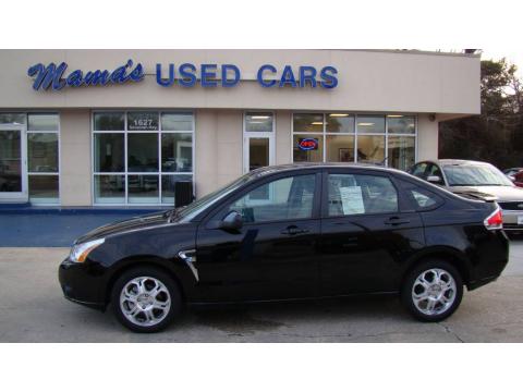 Black Ford Focus SES Sedan.  Click to enlarge.