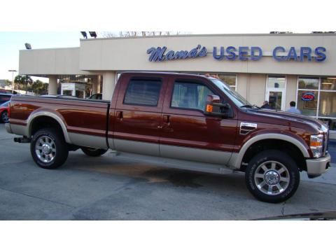 Dark Toreador Red Ford F350 Super Duty King Ranch Crew Cab 4x4.  Click to enlarge.