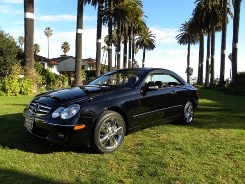 Black Mercedes-Benz CLK 350 Coupe.  Click to enlarge.