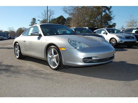 Arctic Silver Metallic Porsche 911 Carrera Coupe.  Click to enlarge.