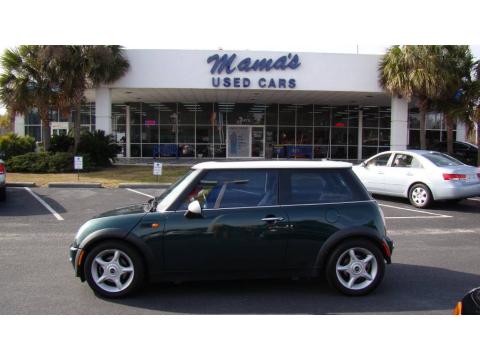 British Racing Green Metallic Mini Cooper Hardtop.  Click to enlarge.