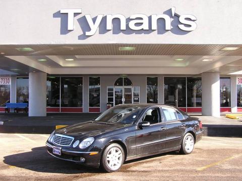 Black Mercedes-Benz E 320 Sedan.  Click to enlarge.