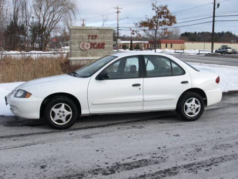 Summit White Chevrolet Cavalier Sedan.  Click to enlarge.