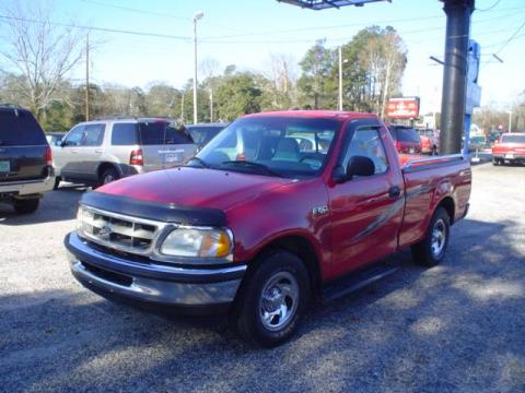 Bright Red Ford F150 XL Regular Cab.  Click to enlarge.