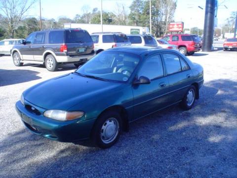 Pacific Green Metallic Ford Escort Sedan.  Click to enlarge.