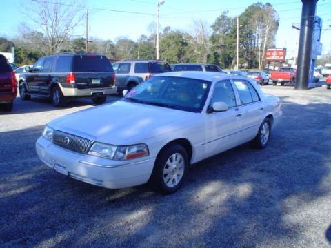 Vibrant White Mercury Grand Marquis LS.  Click to enlarge.