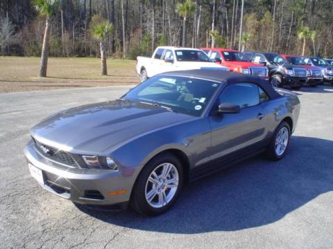 Sterling Grey Metallic Ford Mustang V6 Convertible.  Click to enlarge.