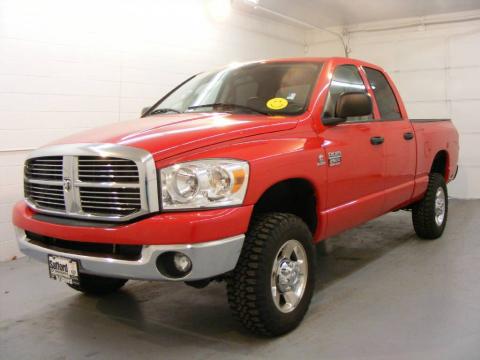 Flame Red Dodge Ram 2500 Big Horn Quad Cab 4x4.  Click to enlarge.